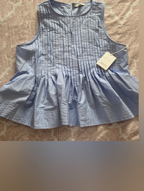 Free Assembly Tops - NWT Free Assembly Sleeveless Top Baby Blue Woman SZ XL